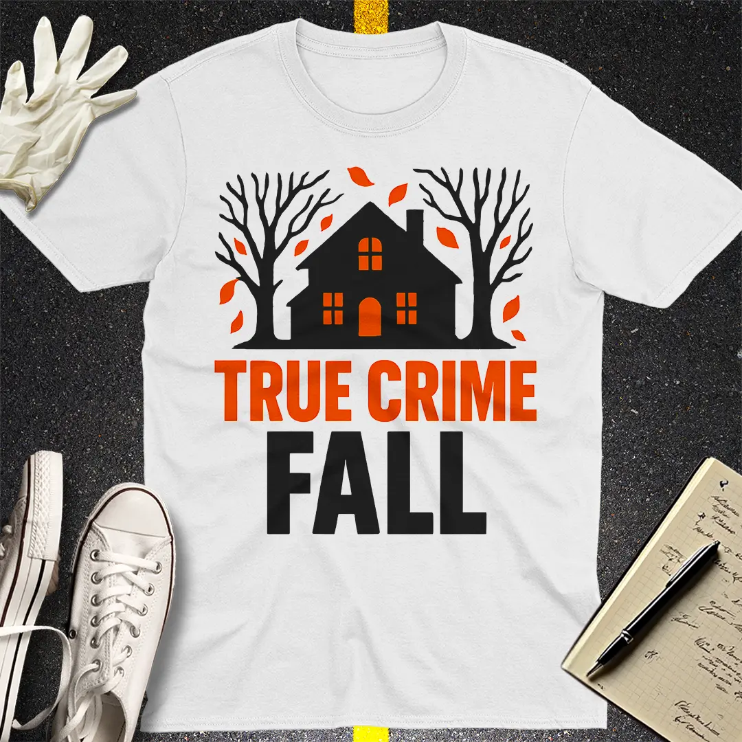 True Crime Fall T-Shirt - White