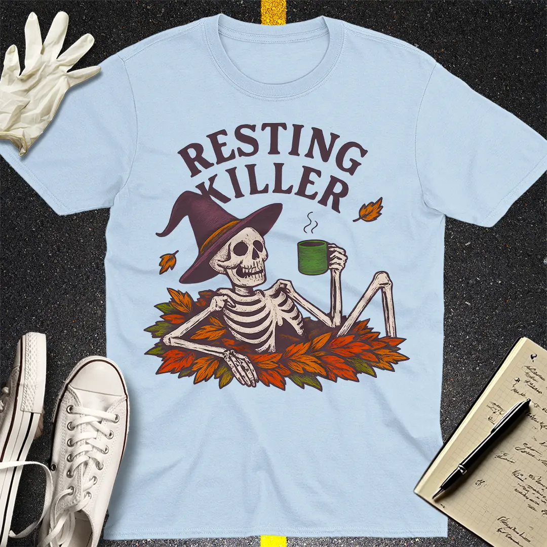 Resting Killer T-Shirt - Light Blue