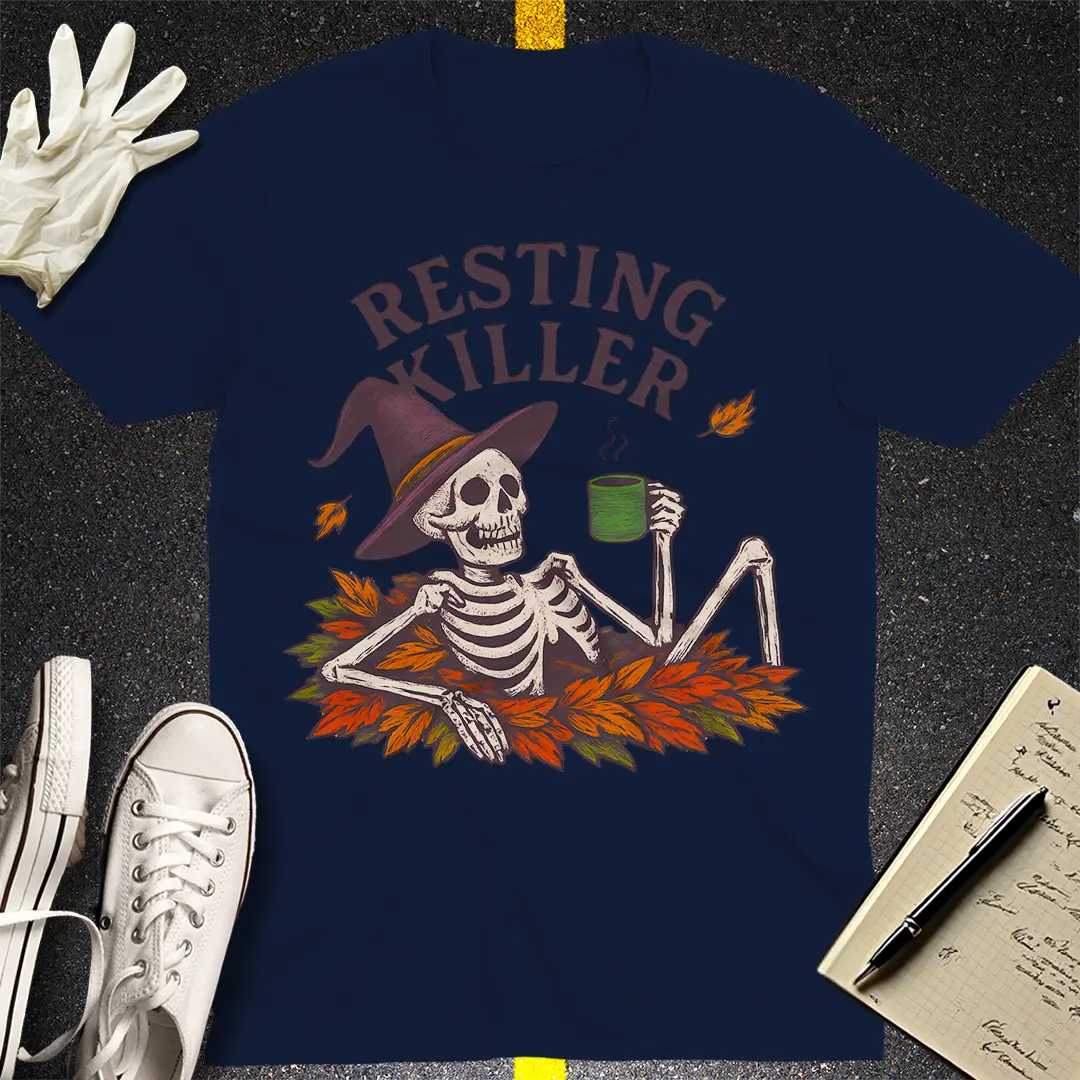 Resting Killer T-Shirt - Navy