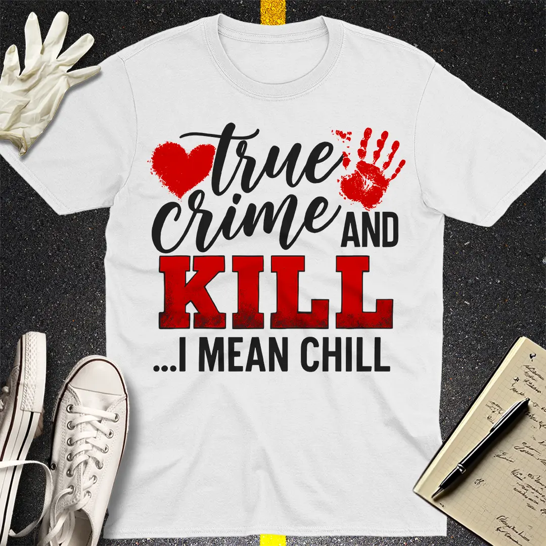 True Crime and Kill T-Shirt - White