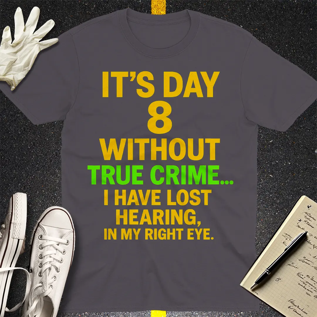True Crime Withdrawal T-Shirt - Charcoal