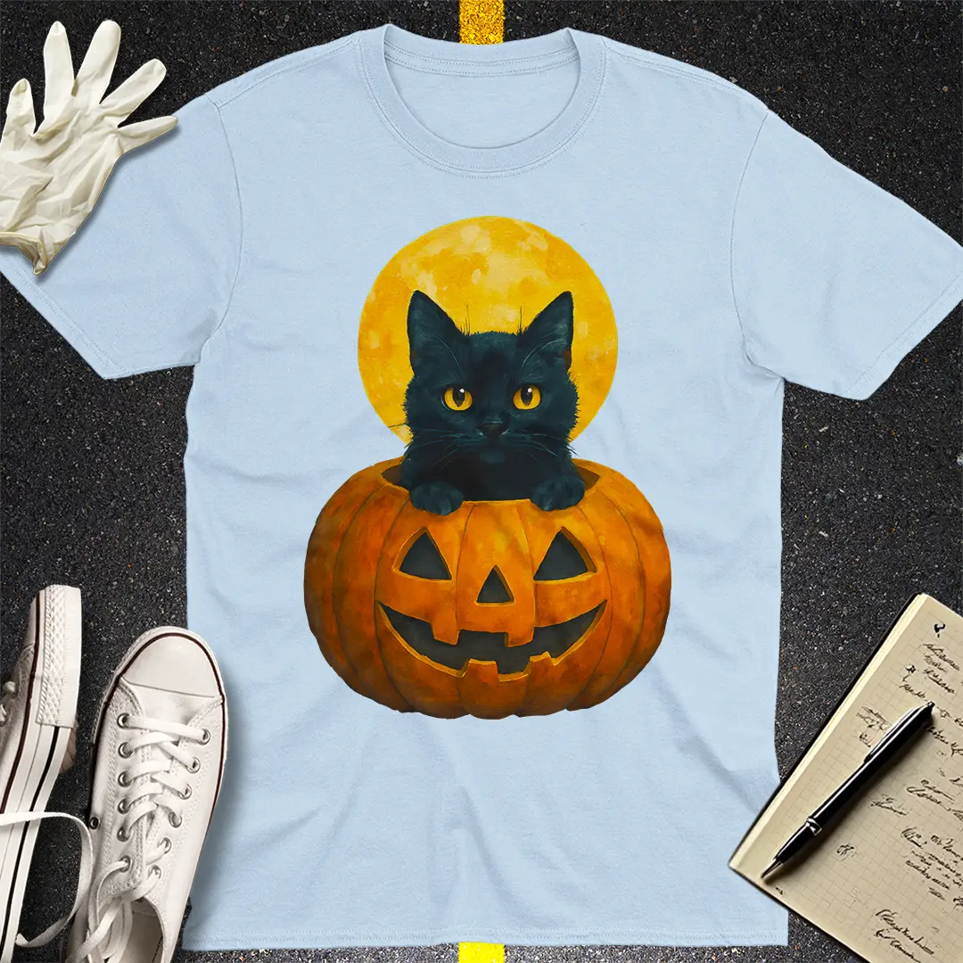 Moonlight Mischief T-Shirt - Light Blue