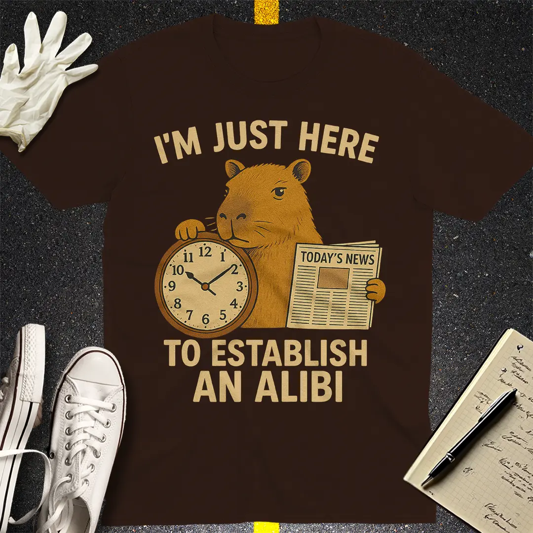 Alibi Capybara T-Shirt - Dark Chocolate