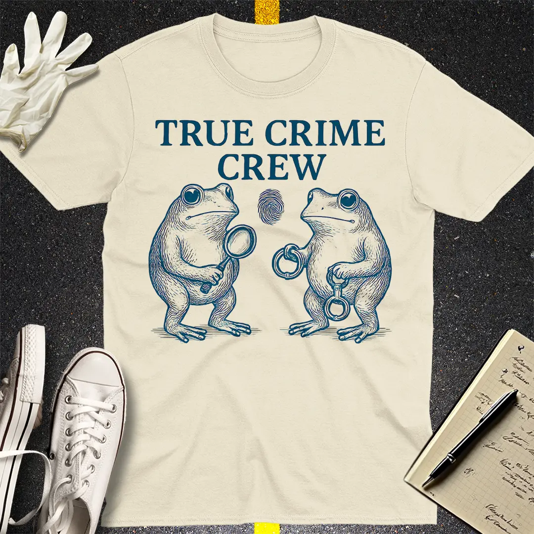 True Crime Crew T-Shirt - Natural