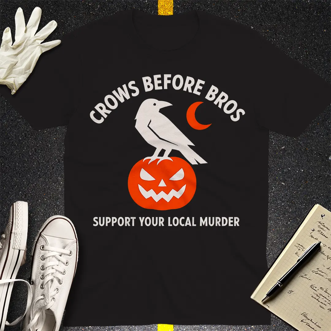 Crows Before Bros T-Shirt - Black