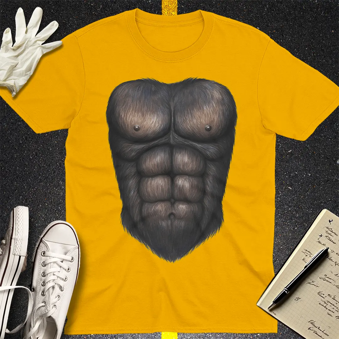Gorilla Chest Flex T-Shirt - Gold
