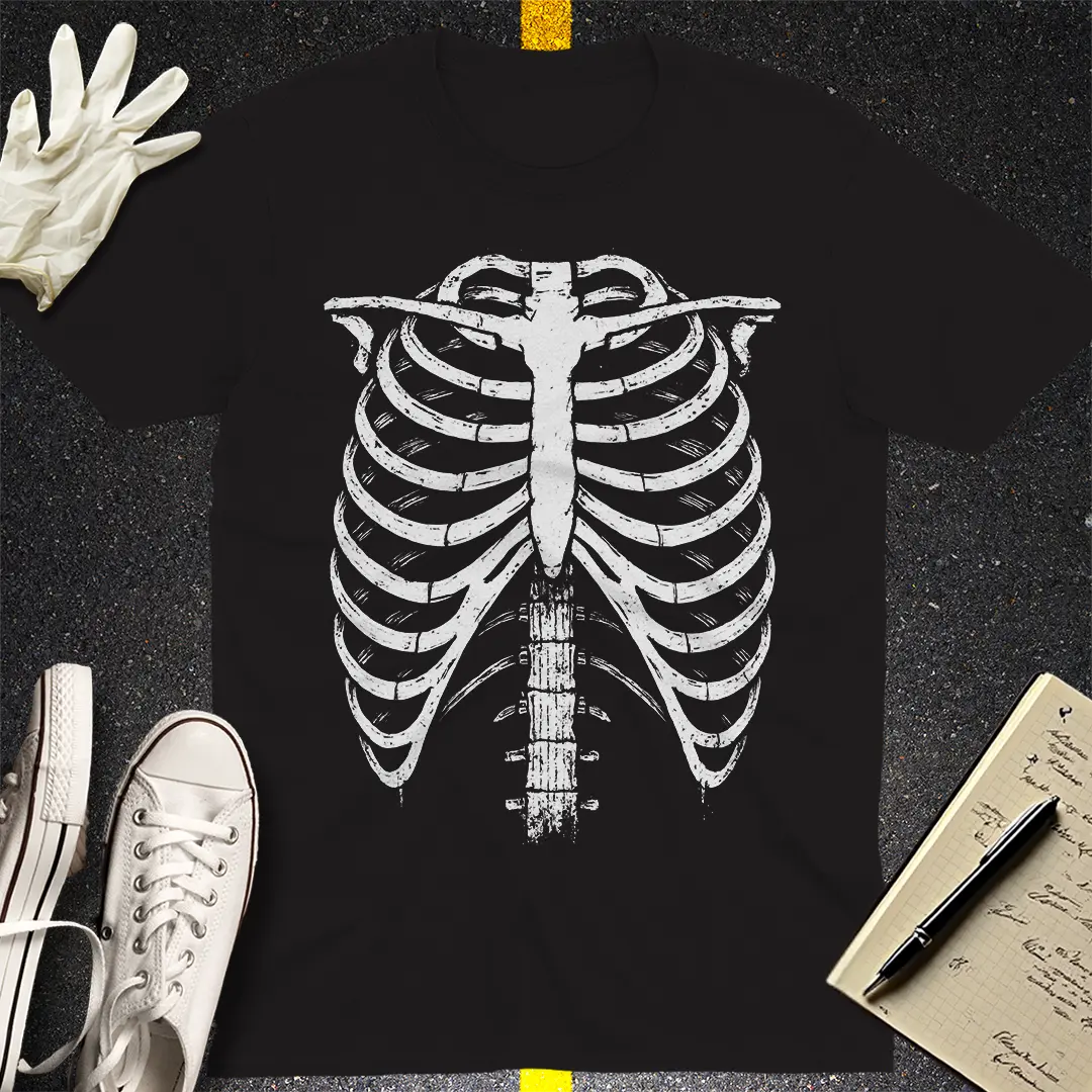 Ribcage Anatomy T-Shirt - Black