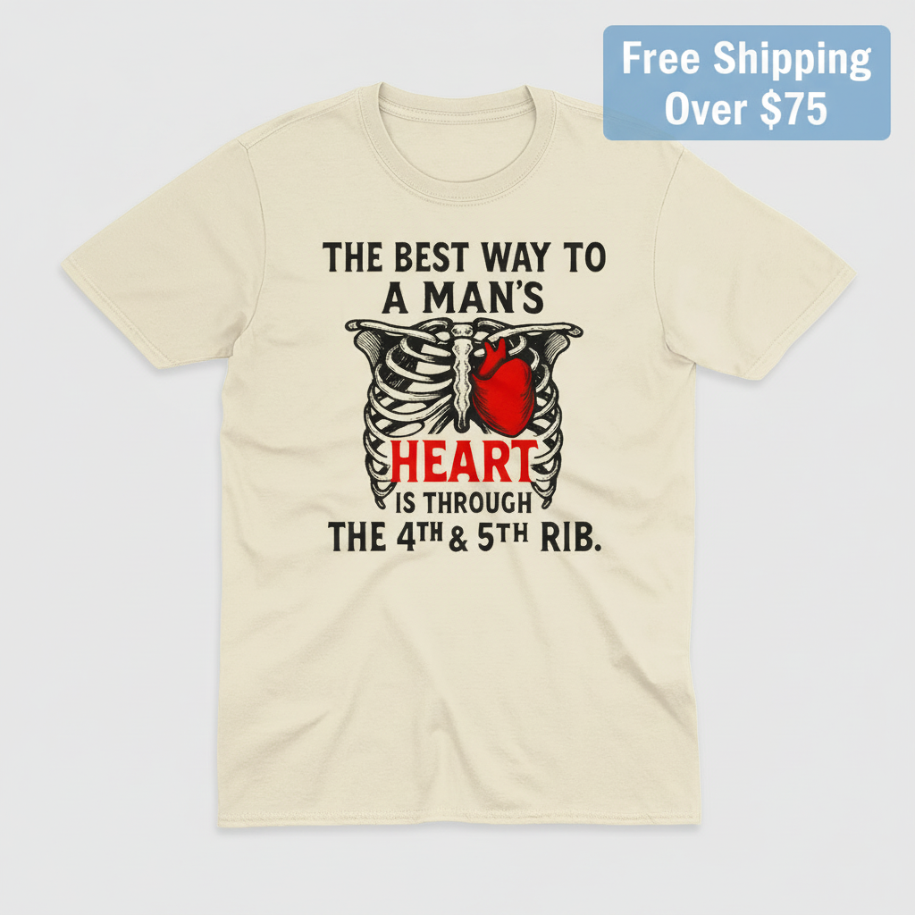 Shortcut To A Man's Heart T-Shirt_clean