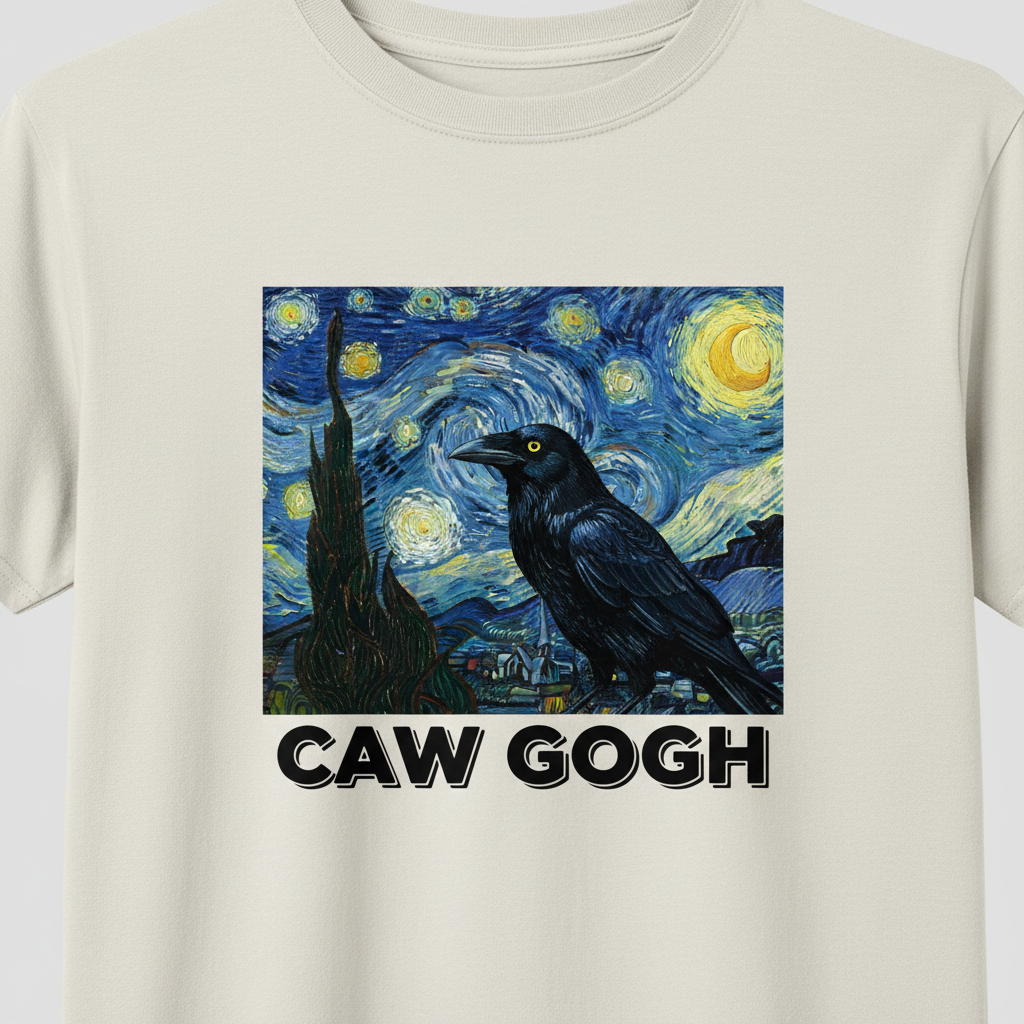 Caw Gogh T-Shirt_color_hero