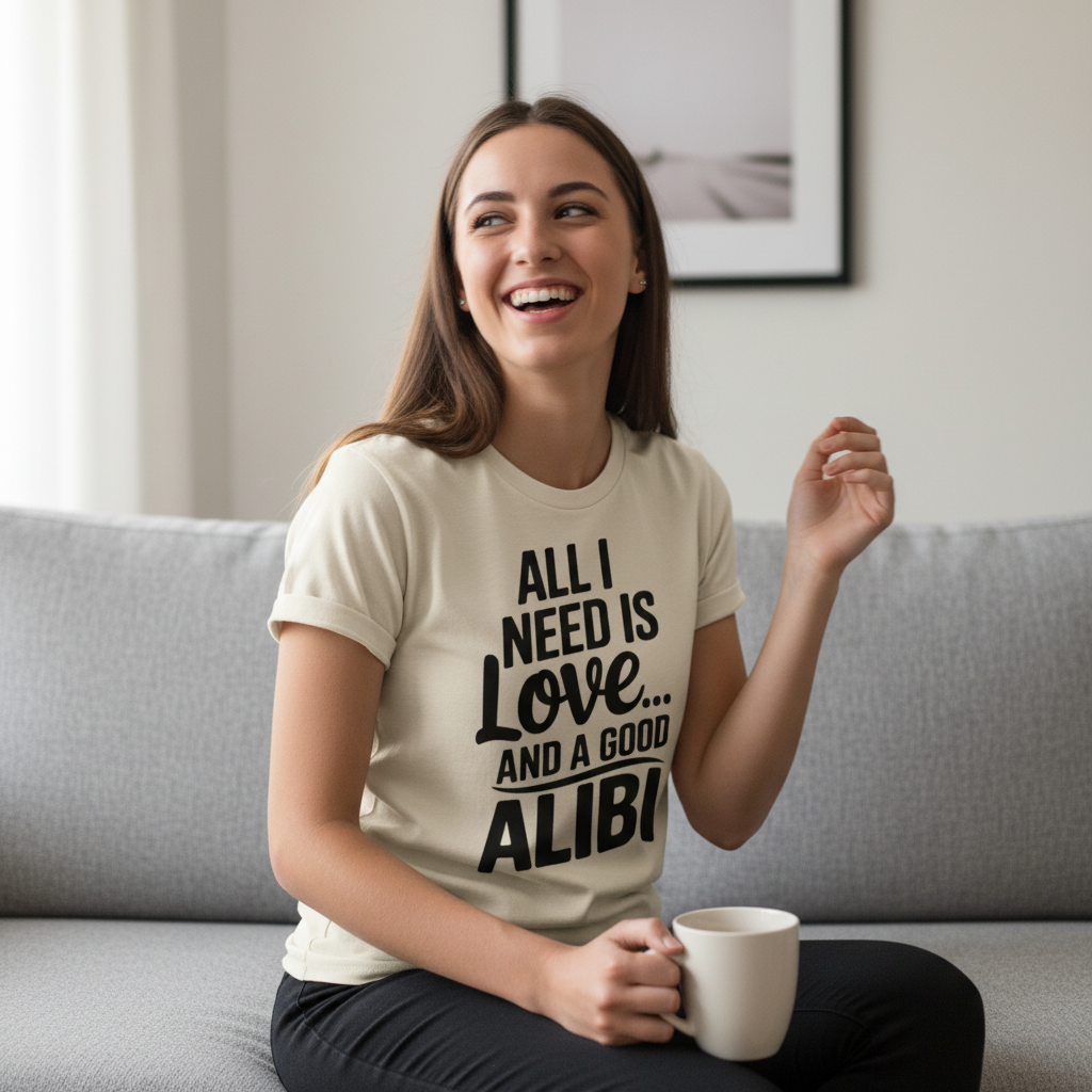 Love and a Good Alibi T-Shirt_use