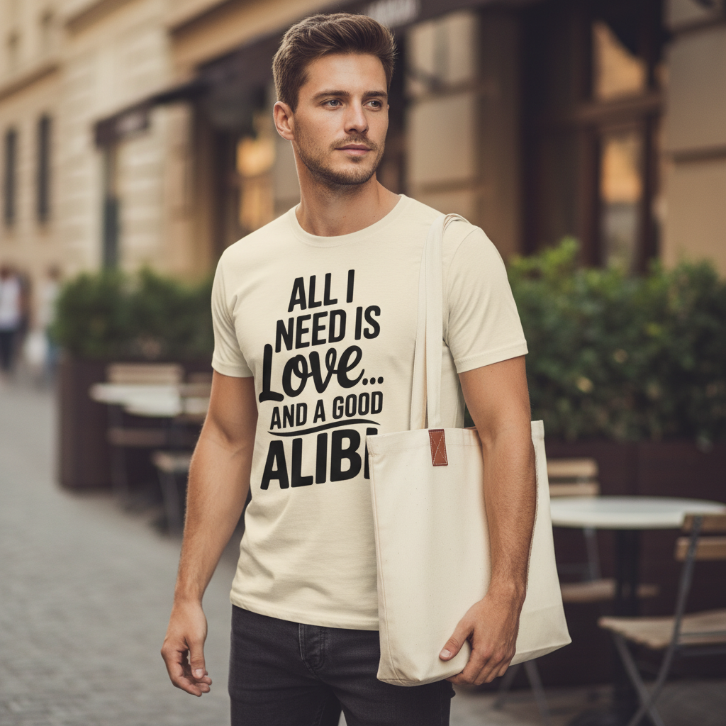 Love and a Good Alibi T-Shirt_lifestyle