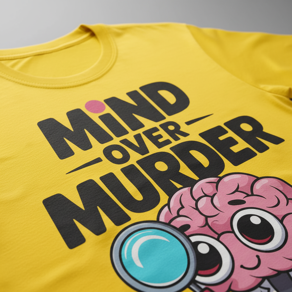 Mind Over Murder T-Shirt_closeup