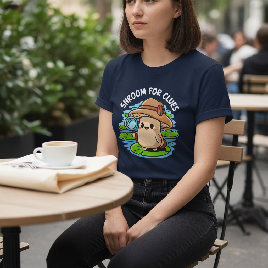 Shroom for Clues T-Shirt_lifestyle