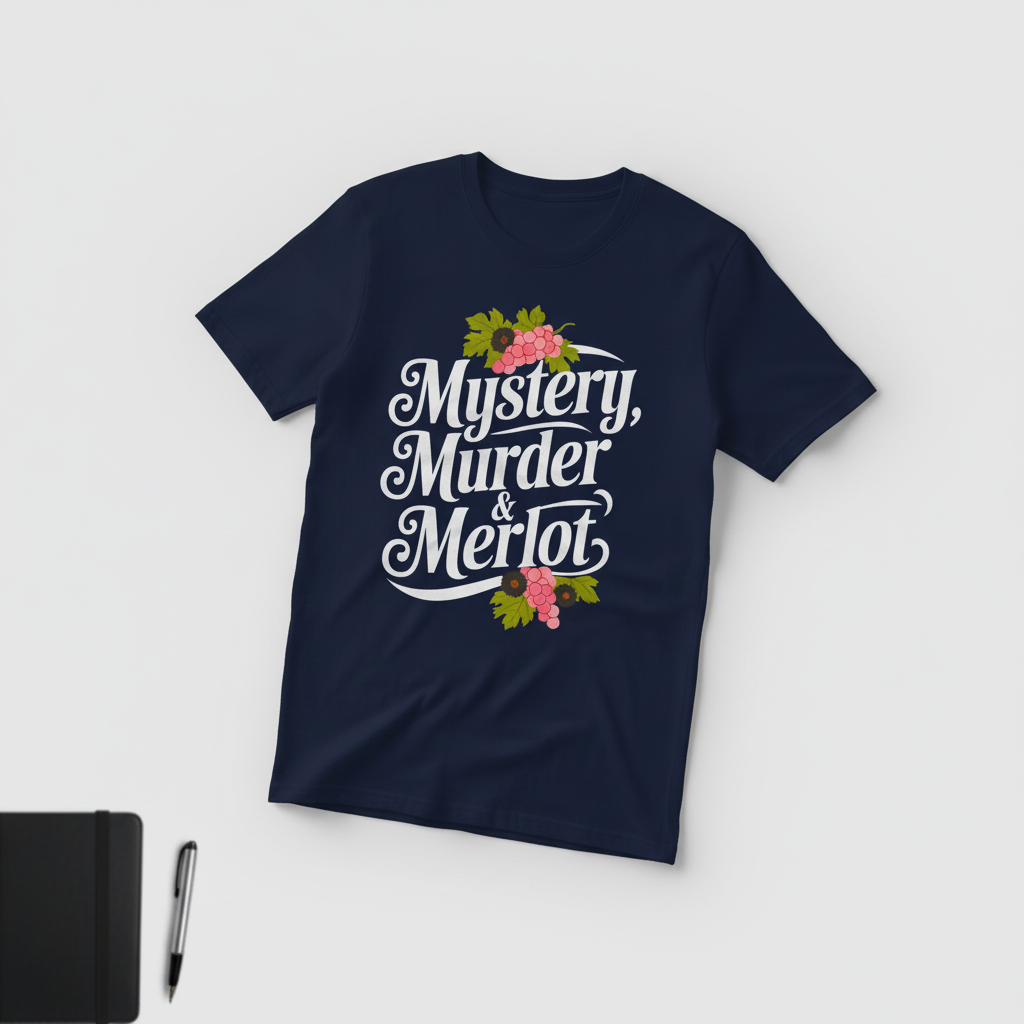 Mystery, Murder & Merlot T-Shirt_space