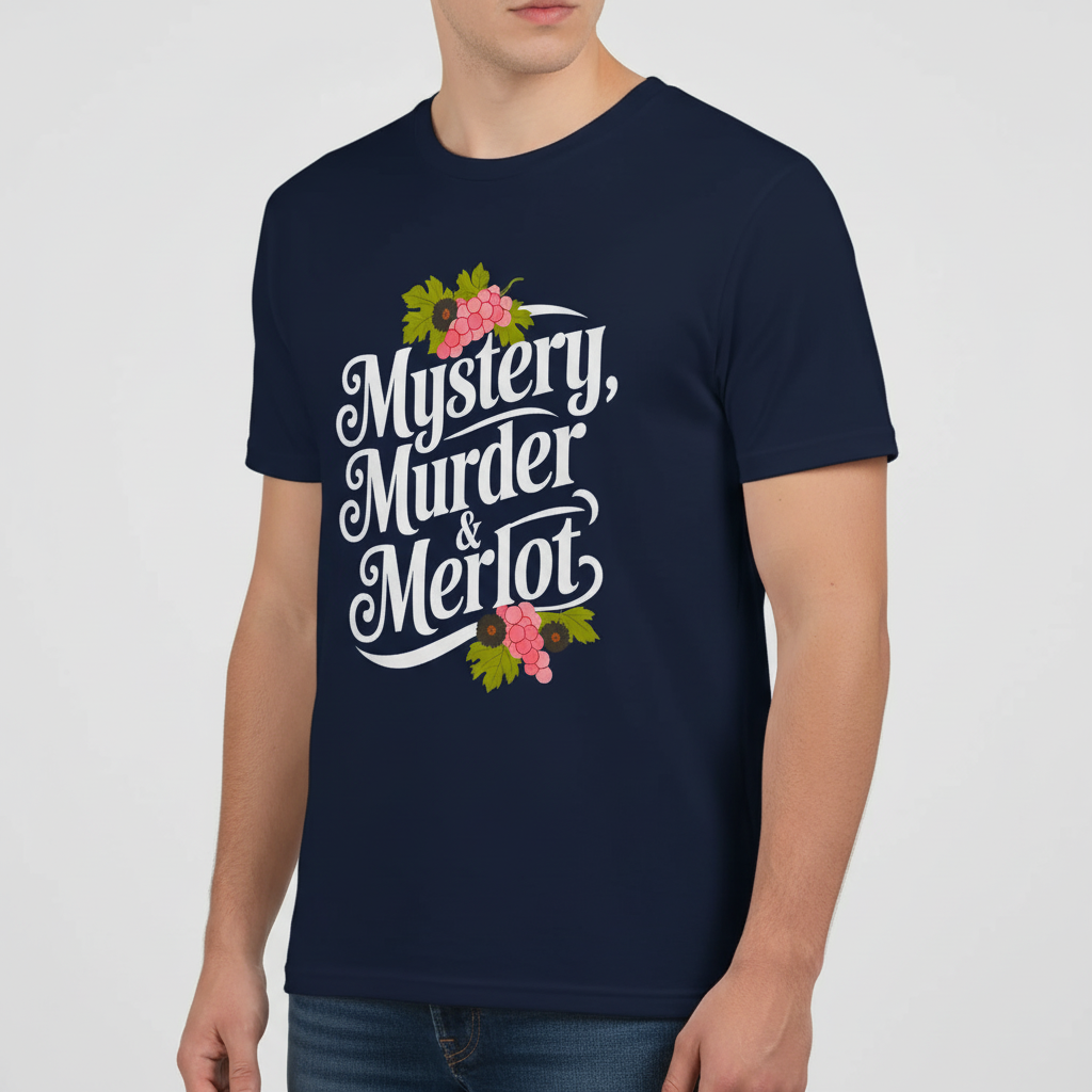 Mystery, Murder & Merlot T-Shirt_benefit