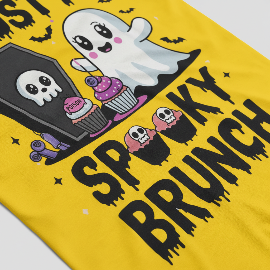 Just a Spooky Brunch T-Shirt_closeup