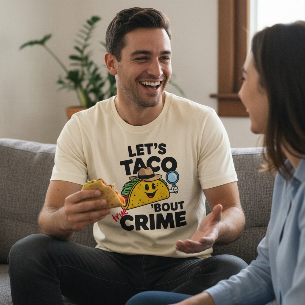 Let's Taco 'Bout True Crime T-Shirt_use
