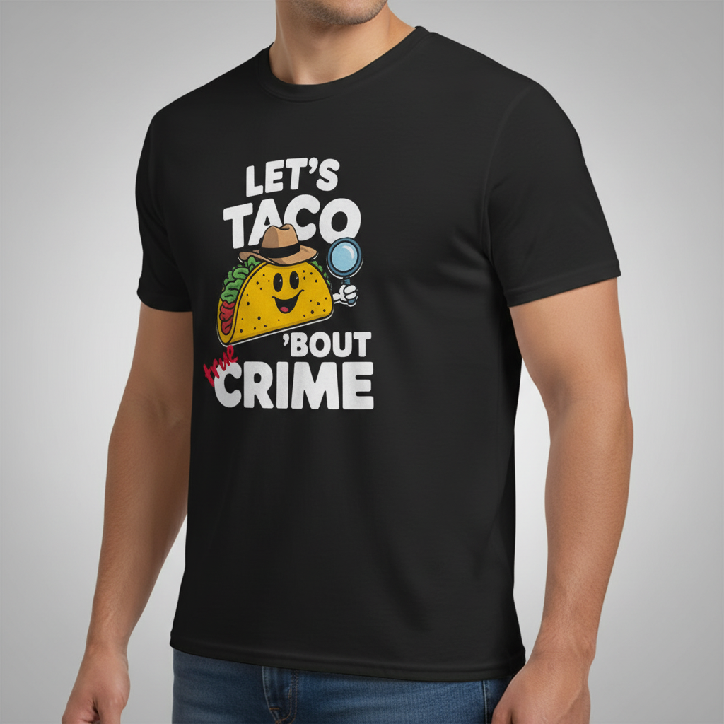 Let's Taco 'Bout True Crime T-Shirt_benefit
