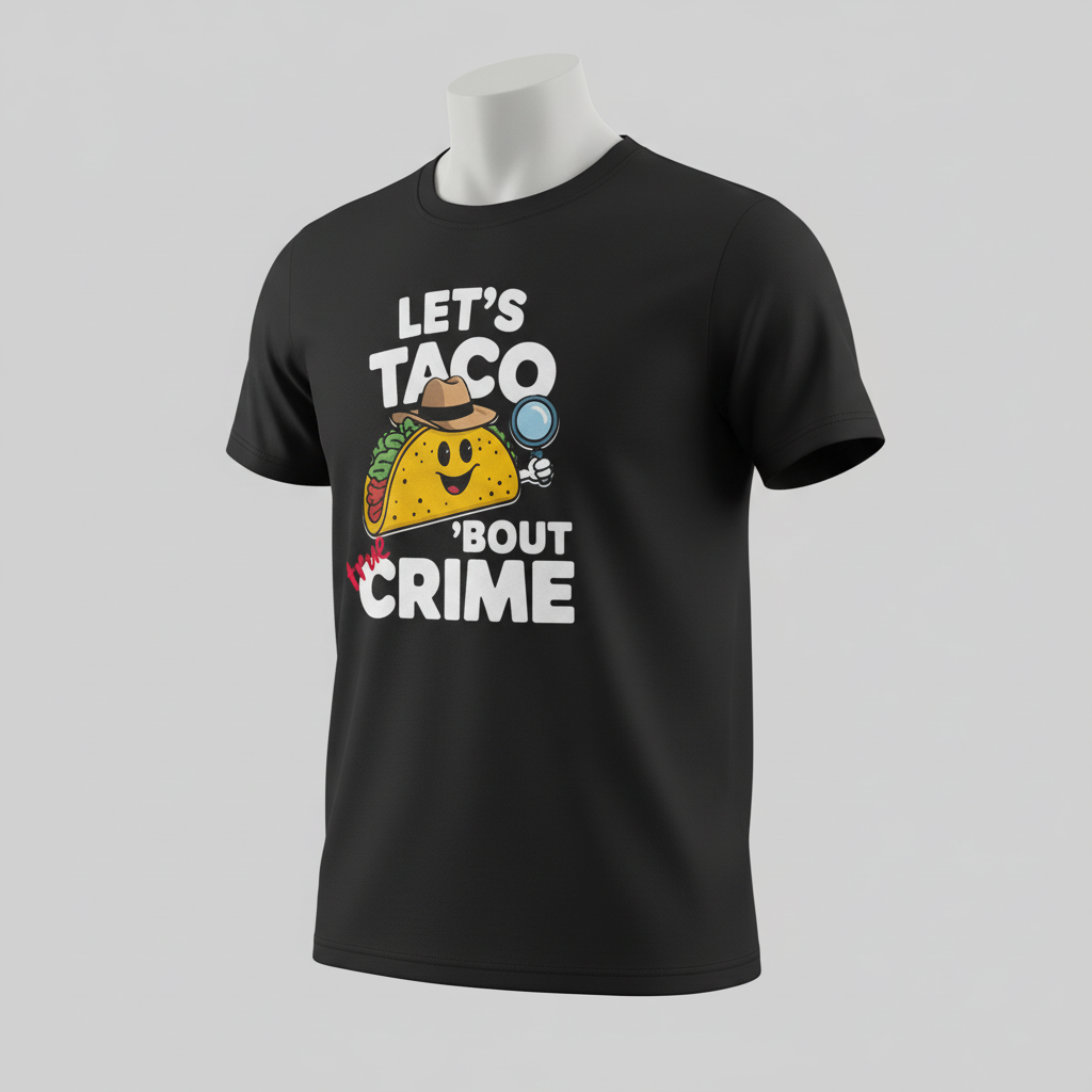 Let's Taco 'Bout True Crime T-Shirt_space