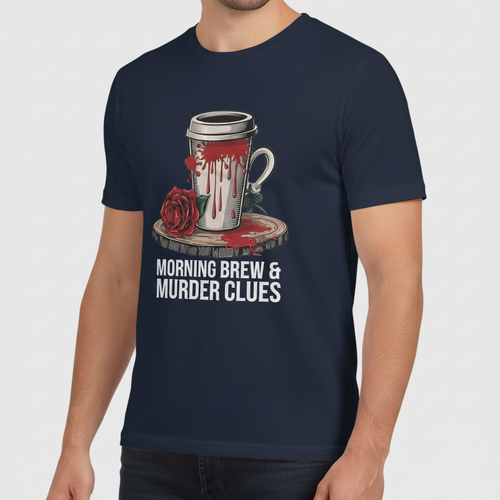 Morning Brew & Murder Clues T-Shirt_benefit
