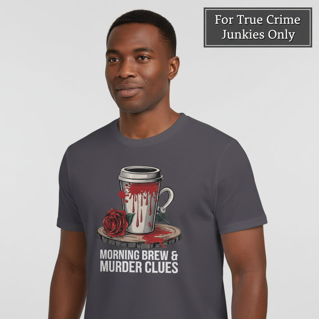 Morning Brew & Murder Clues T-Shirt_hero