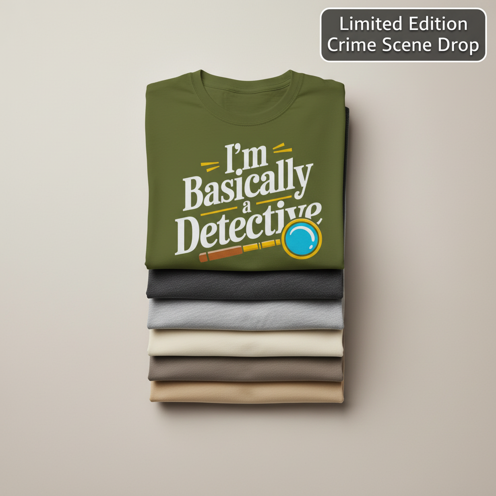 Basically a Detective T-Shirt_stacked_flatlay