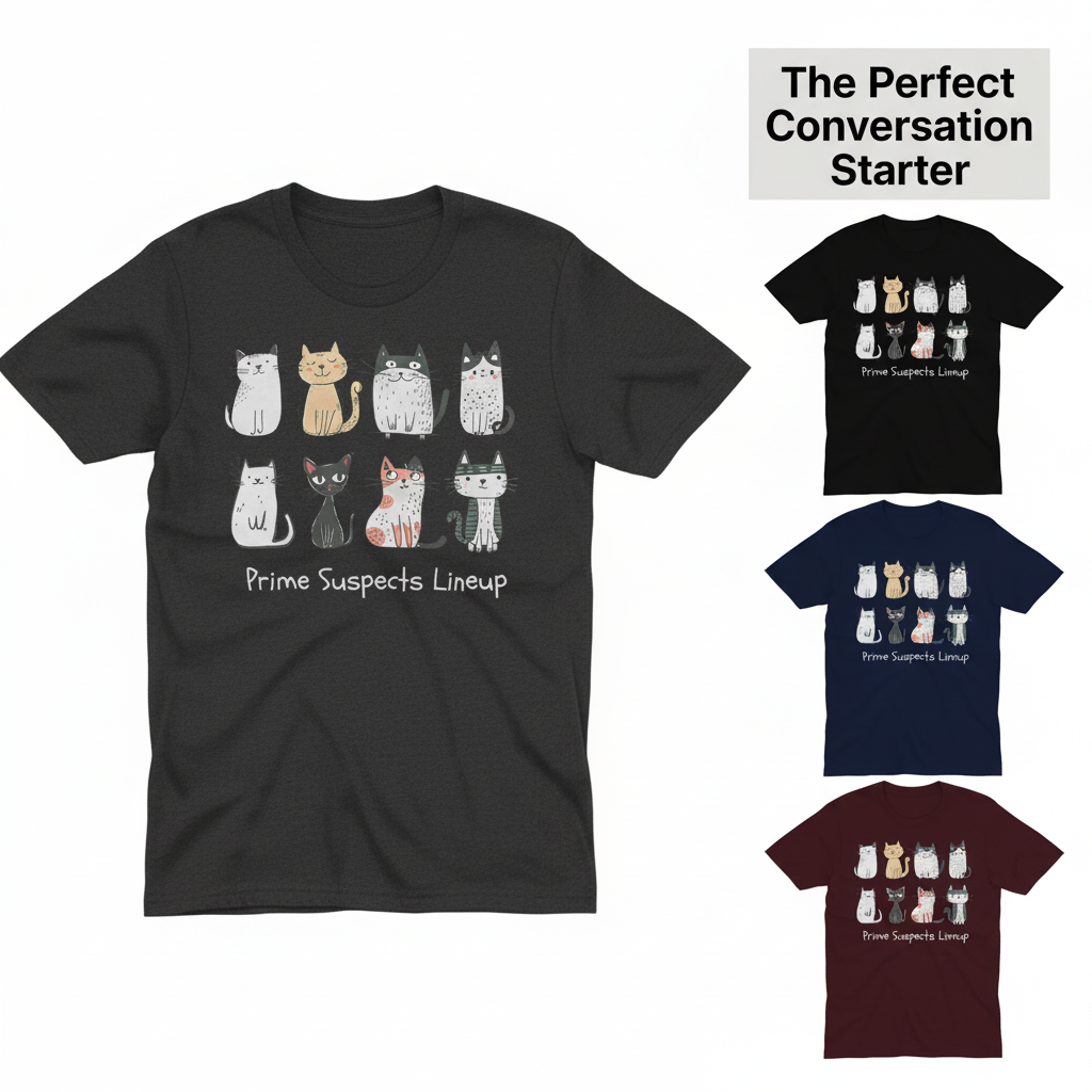 Quirky Cats Squad T-Shirt_color_hero