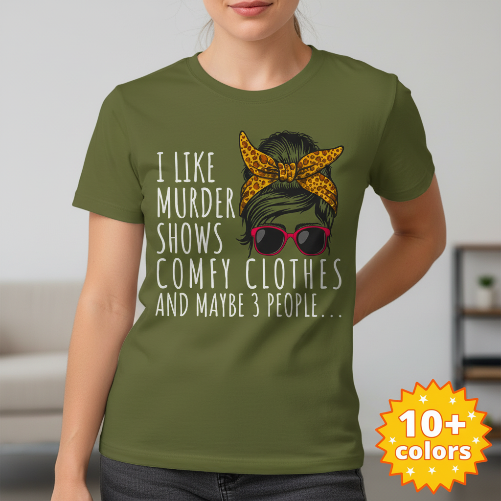 Murder Shows & Chill - T-Shirt_badge