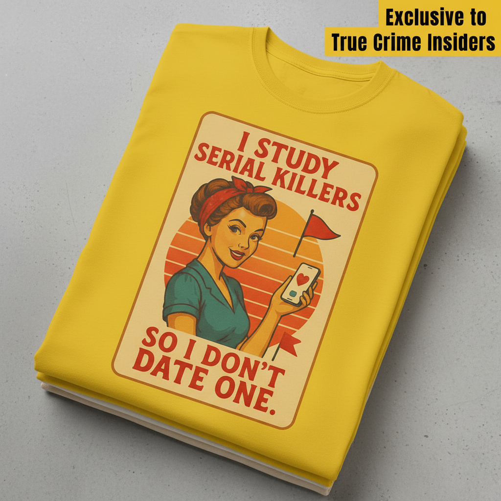 Serial Killer Red Flag T-Shirt_stacked_flatlay