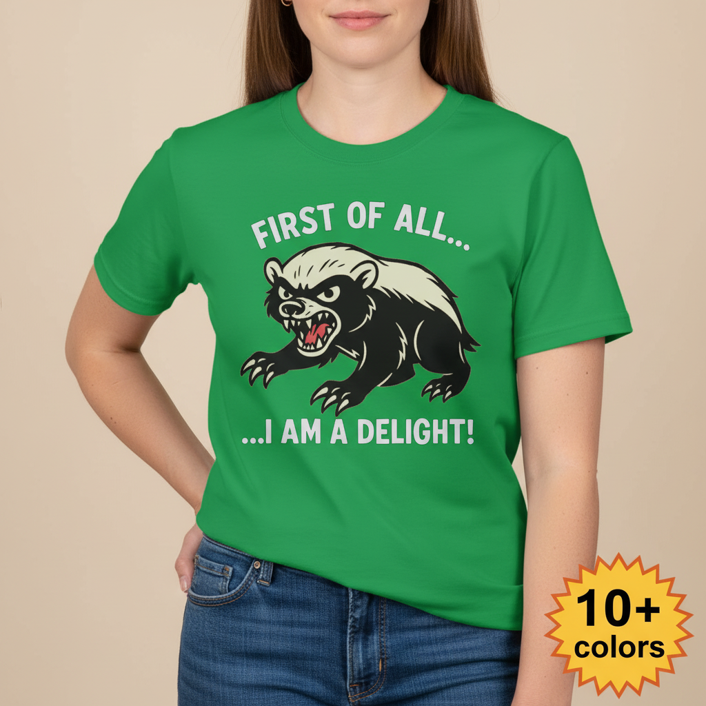 I Am a Delight T-Shirt_badge