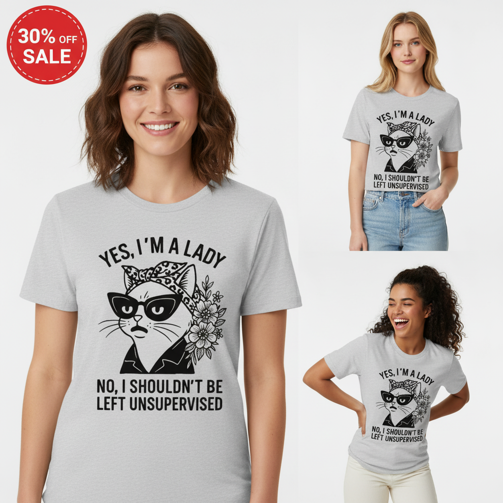 Unsupervised Cat Lady T-Shirt_clean