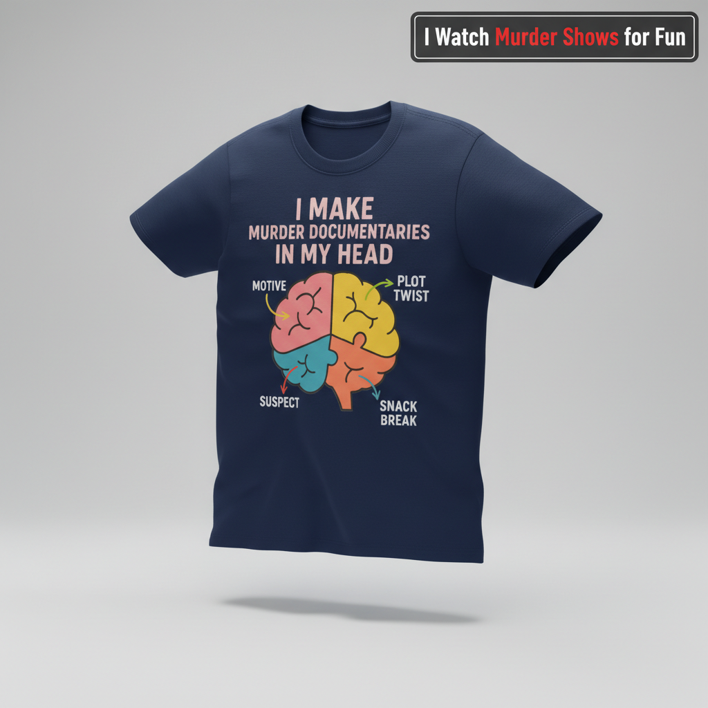 Murder Documentaries In My Head T-Shirt_3d_float