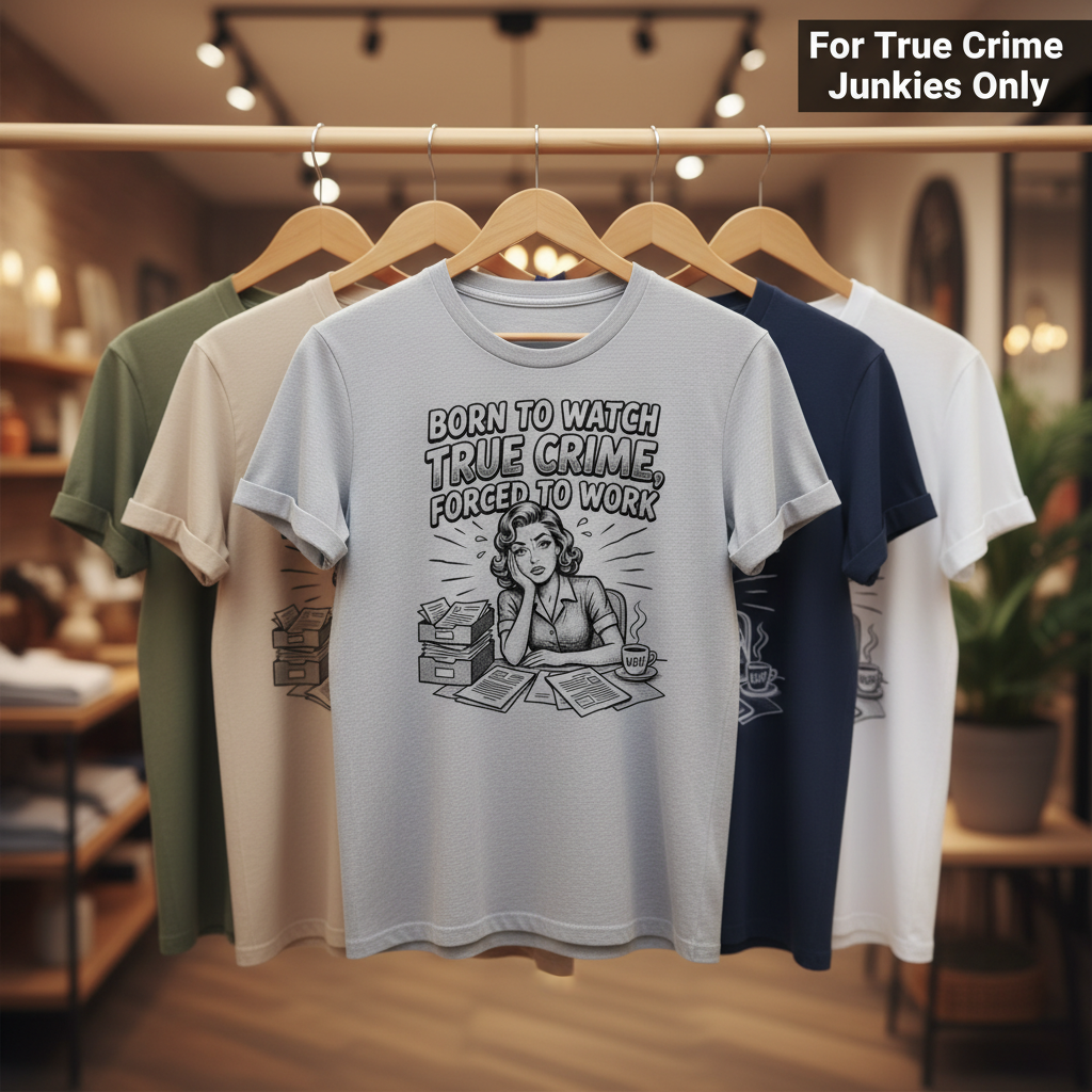 Born to Watch True Crime T-Shirt_boutique_rack