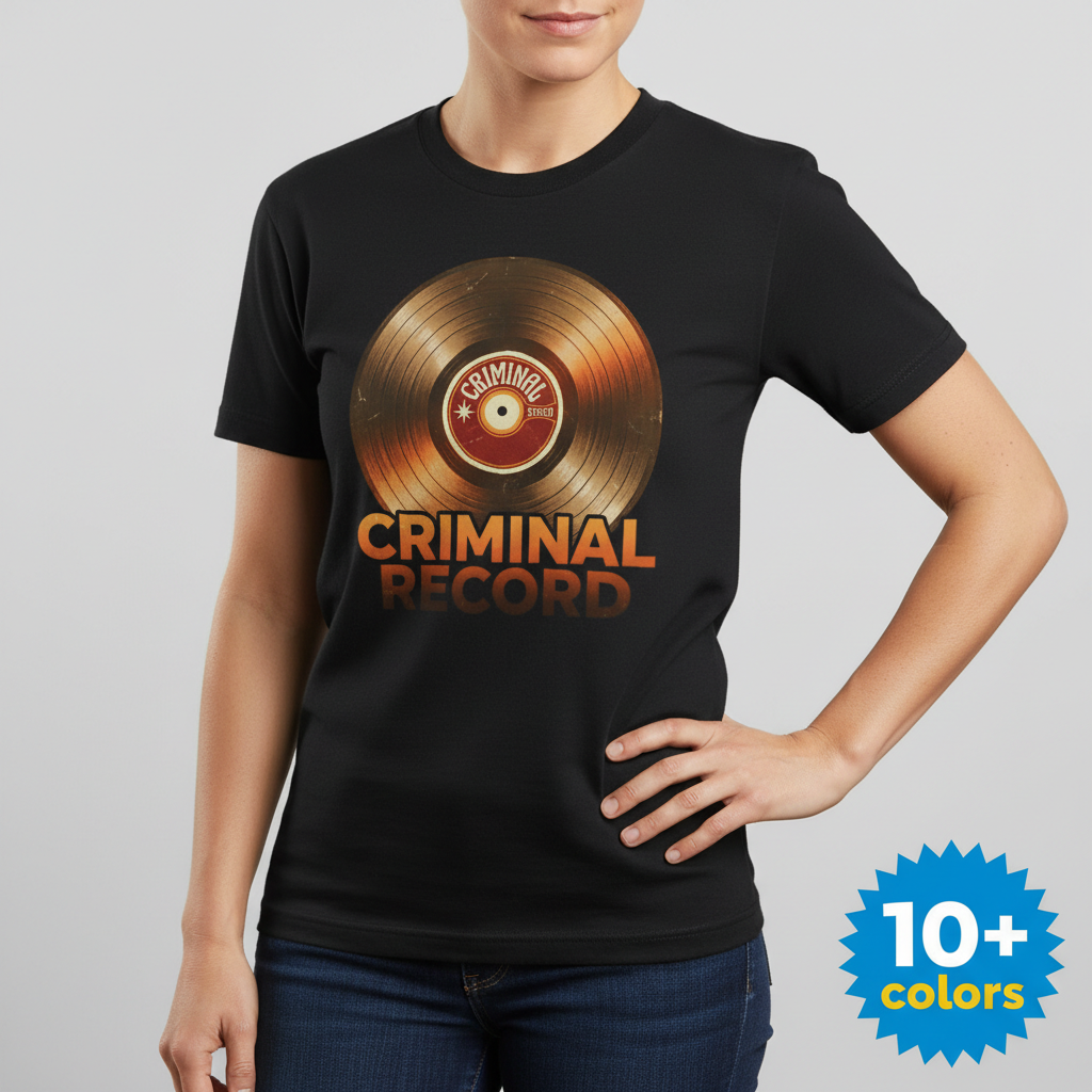 Criminal Record T-Shirt_badge