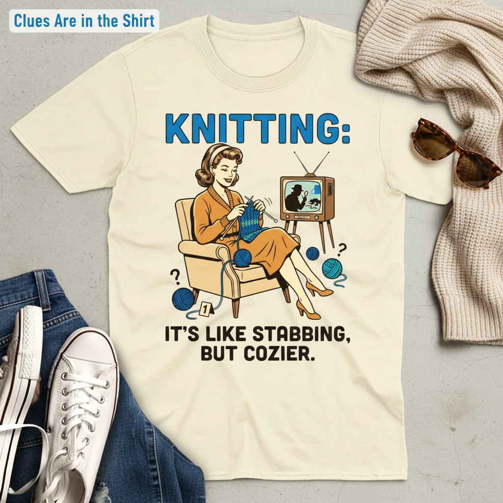Cozy Stabbing Knitting T-Shirt__pair