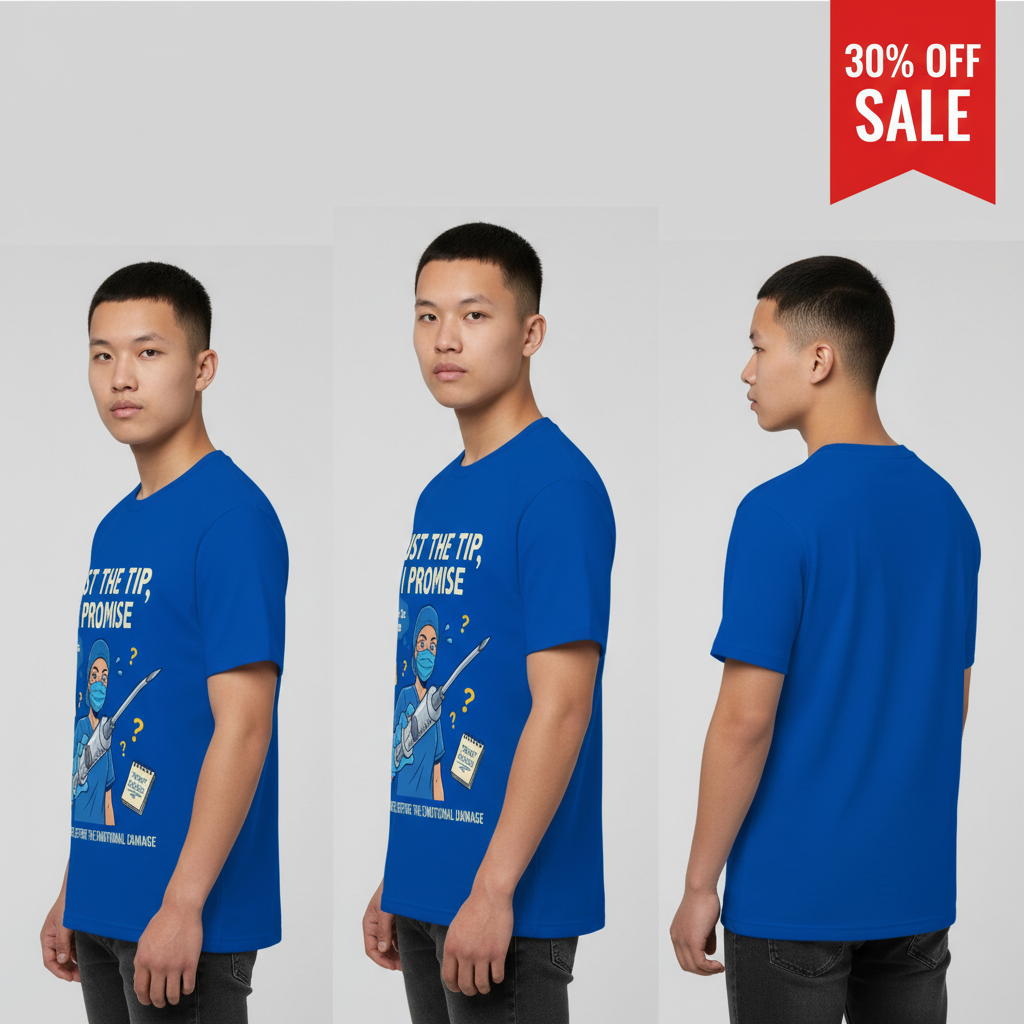 Just the Tip Nurse Humor T-Shirt_3_model