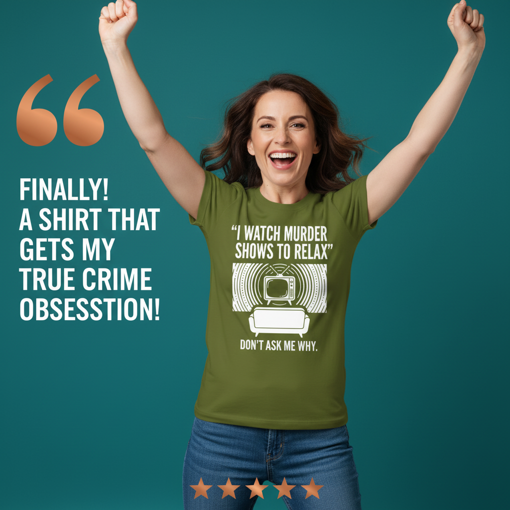 Murder Show Chill T-Shirt_model_testimonial