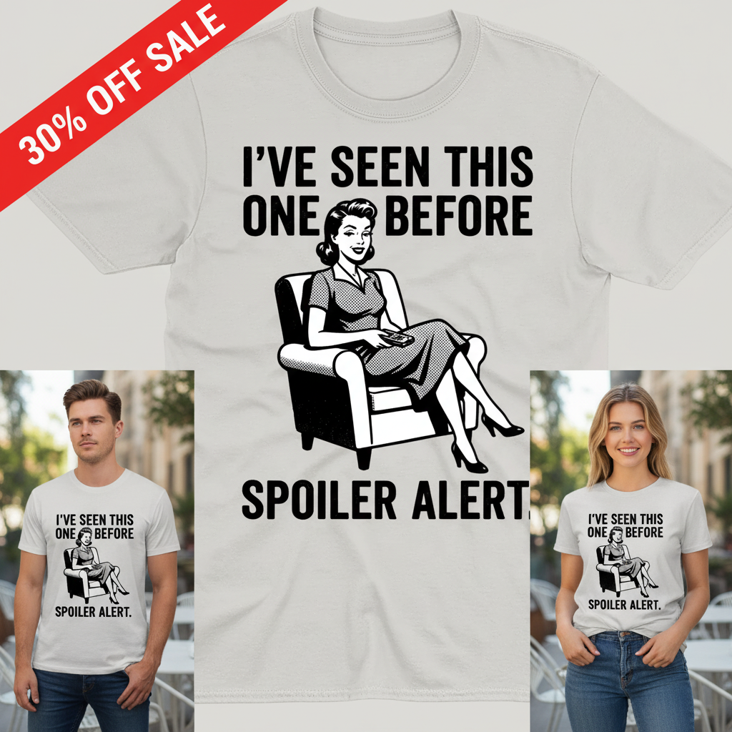 Spoiler Alert Retro T-Shirt_3_model