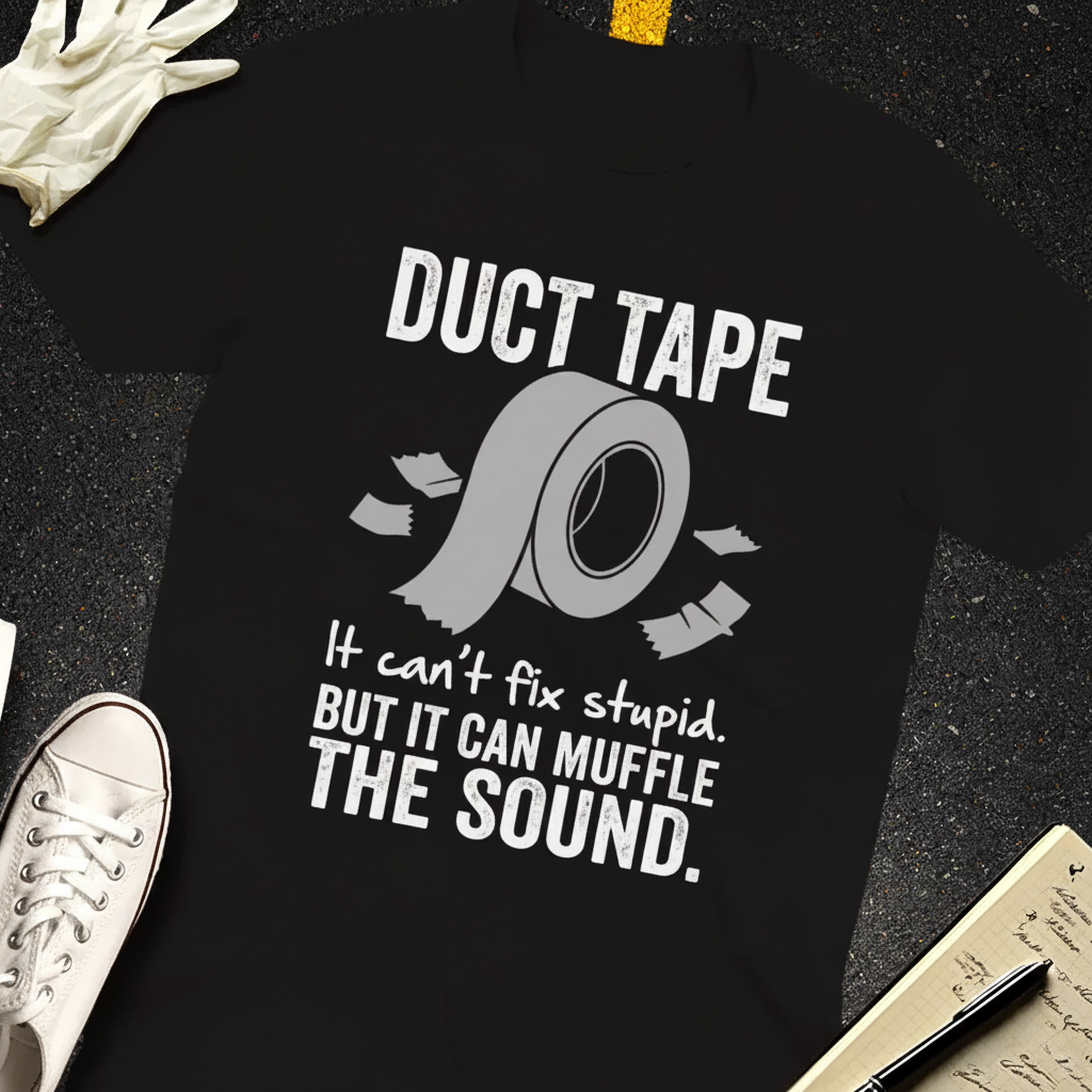 Duct Tape Muffles the Sound T-Shirt_extreme_za