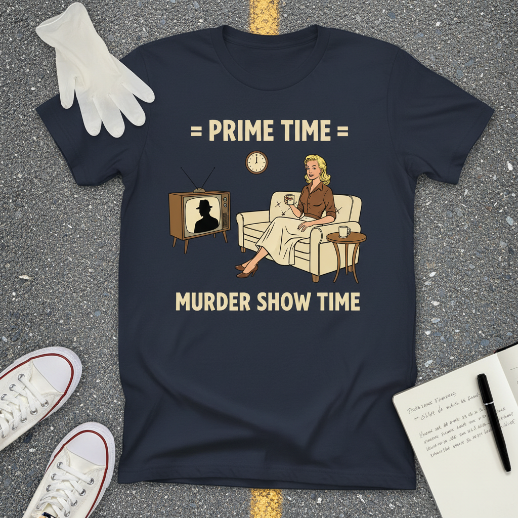 Prime Time Murder Show Time T-Shirt_dual_lifestyle