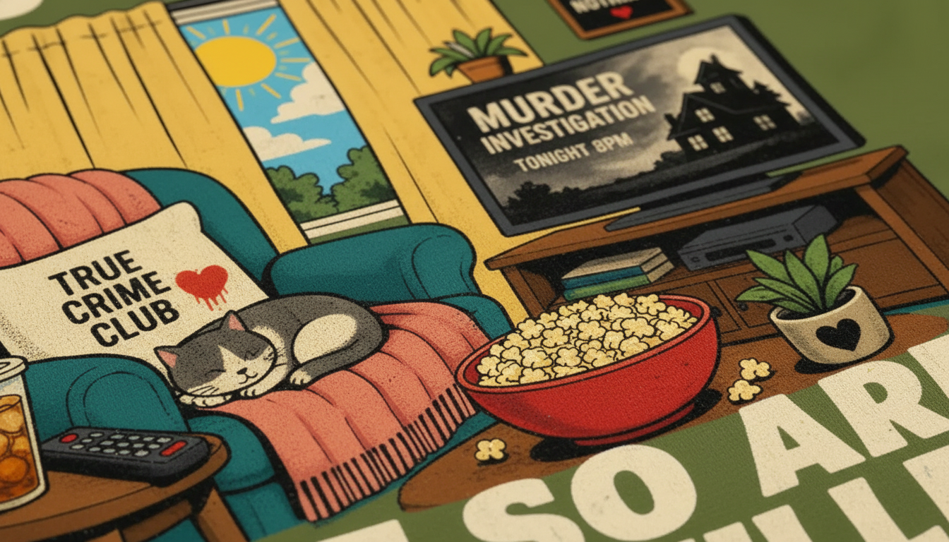 The Sun Is Out There But So Are Serial Killers T-Shirt__detail