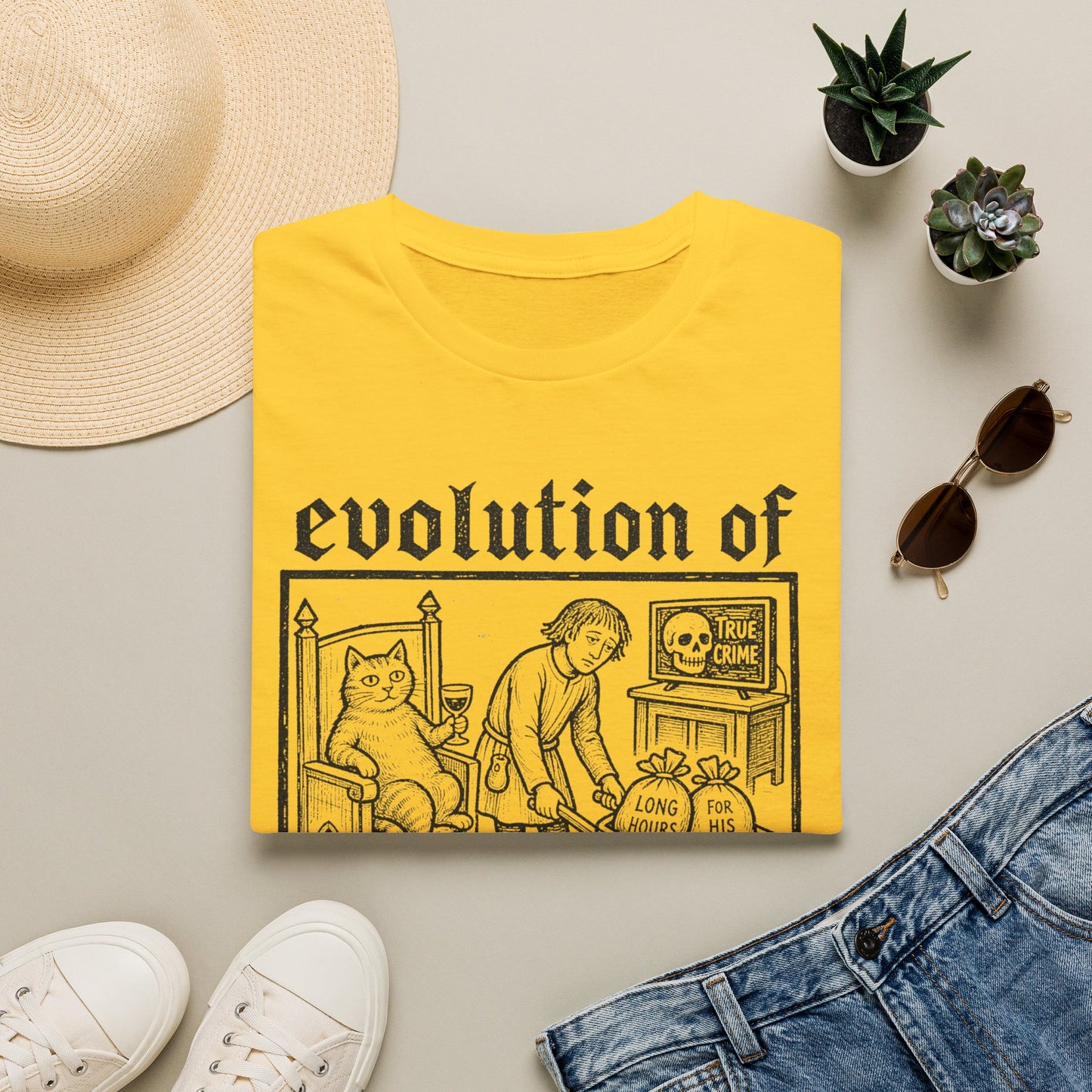 Cat Parenting Evolution T-Shirt