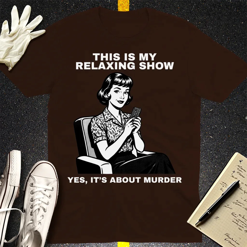 Retro Sass Remote T-Shirt - Dark Chocolate