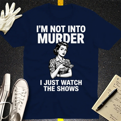 Murder Show Junkie T-Shirt - Navy