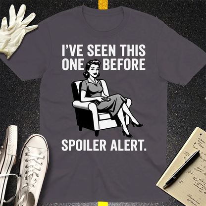 Spoiler Alert Retro T-Shirt - Charcoal