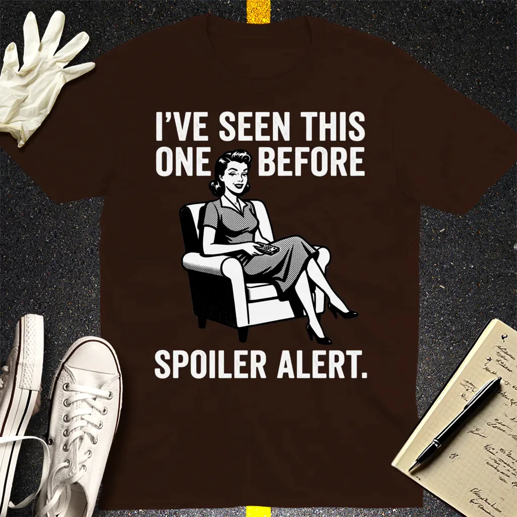 Spoiler Alert Retro T-Shirt - Dark Chocolate