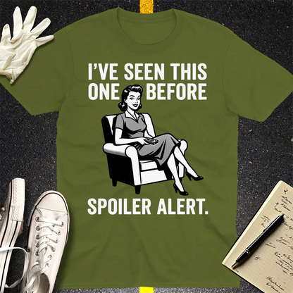 Spoiler Alert Retro T-Shirt - Military Green