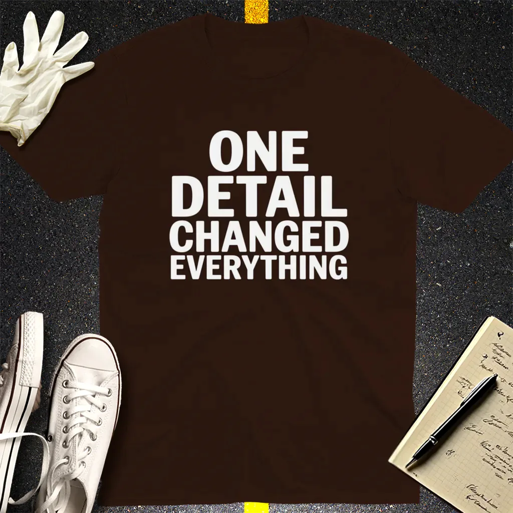 One Detail Changed Everything T-Shirt - Dark Chocolate