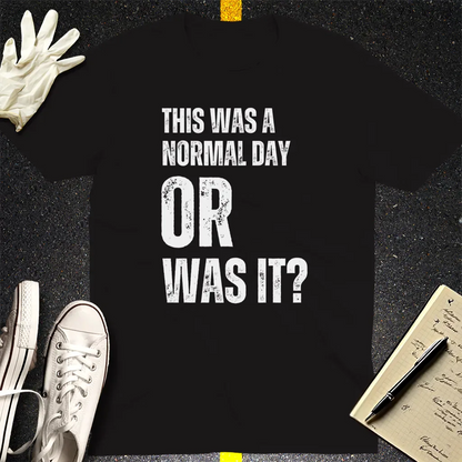 Normal Day Mystery T-Shirt - Black