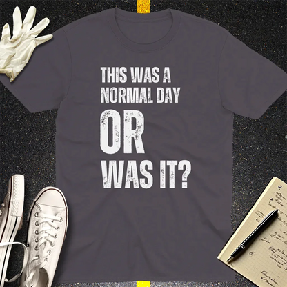 Normal Day Mystery T-Shirt - Charcoal